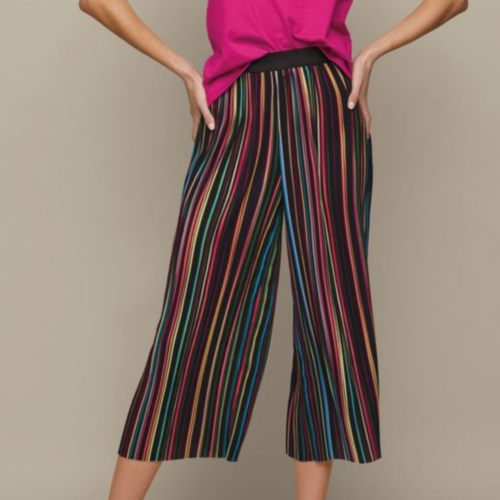 Multicolor Striped Women's Pants-New In Packaging